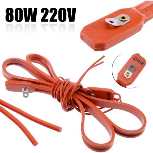 80W 220V Silicone Brew Heater Strip Belt Heating Belt for Wine Beer Spirit Fermentation Pail Good 1.5cm Length