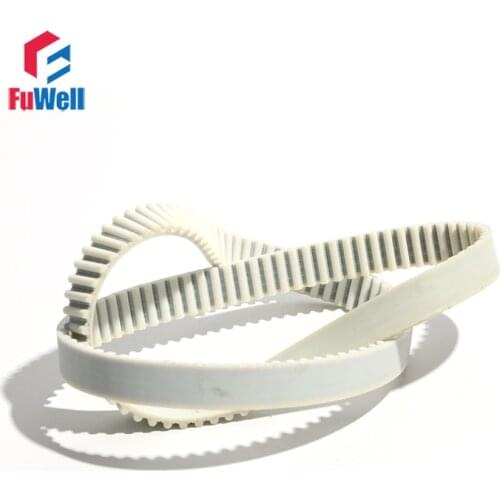HTD5M PU Timing Belt 3450/3460/3480/3500mm 15/20/25/30mm Width Gear Belt Closed Loop White Polyurethane Toothed Pulley Belt