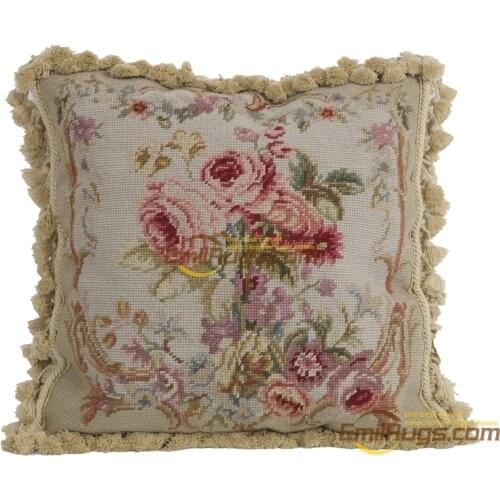Needlepoint Area Cushion Wool French French Wool Needlepoint Art Tapestry Cushion Pillow Aubussion Square Cushion Cover