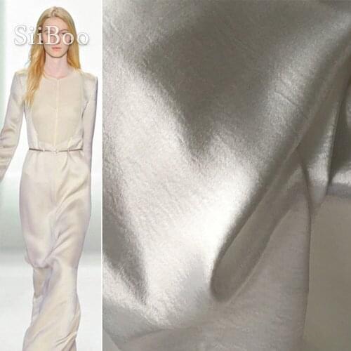 Siiboo imitate silky spandex crepe fabric for women evening dress shirts Italy luxurious and chic style sp6285