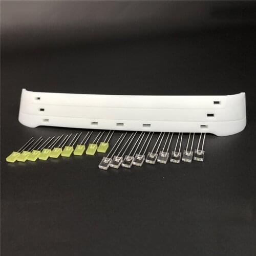 Sun Visor Shield Sun Louver with LED Light for 1/14 Tamiya Volvo FH16 750 56360 RC Truck Tractor Parts Accessories