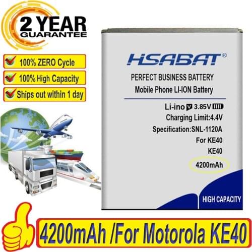 Top Brand 100% New 4200mAh KE40 Battery for Motorola Moto KE40 Smart Phone Batteries + free tools