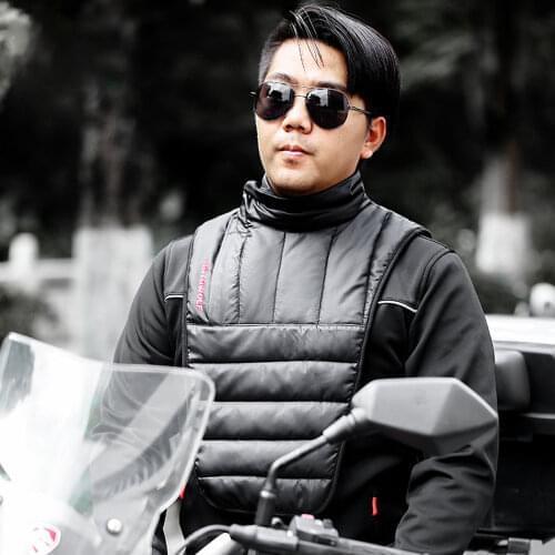 Motocycle Winter Cycling Neck Warmer Polyester Fiber Wzipper Windproof Adjustable Thermal Bib Thicken Black For Men/Women 2021