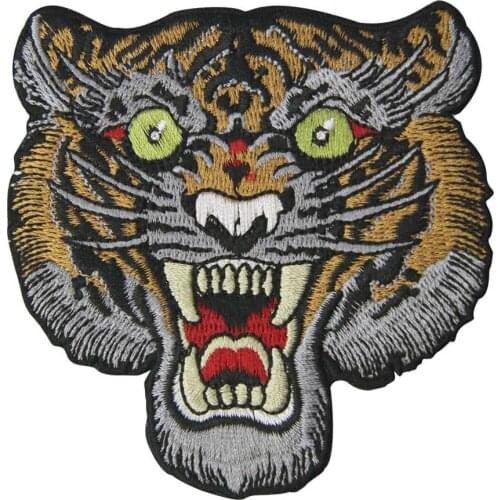 Embird Embroidered Appliques For Boys The Roaring Tiger Ceo-Friendly Handmade 3D Embroidery Patches