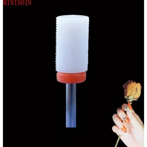 White-15PCS -Ceramic Nail Drill Bit - Large Barrel Bit - (0083.066)