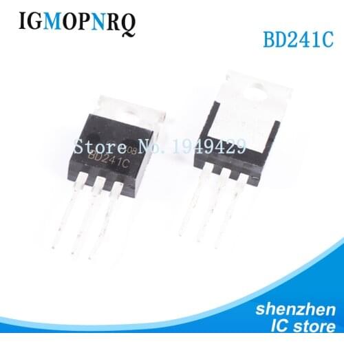 10PCS BD241C TO-220 BD241 Bipolar junction transistor (BJT) NPN Pwr Transistors new