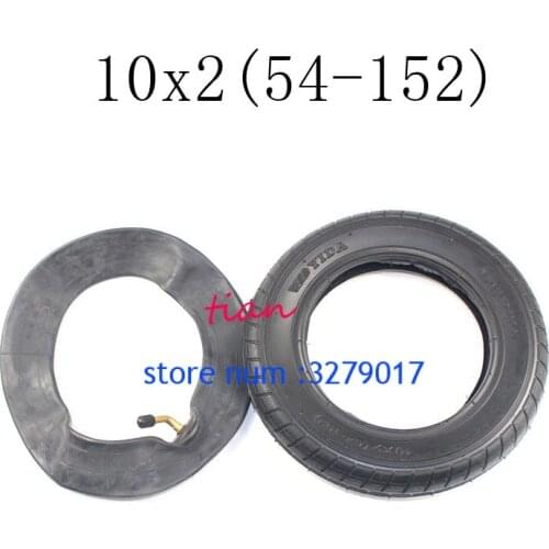10x2 (54-152) Good Quality 10 Inches Tire Scooter Tyre Inflation Wheel Tubes Outer Tires for 10inch Electric Scooter