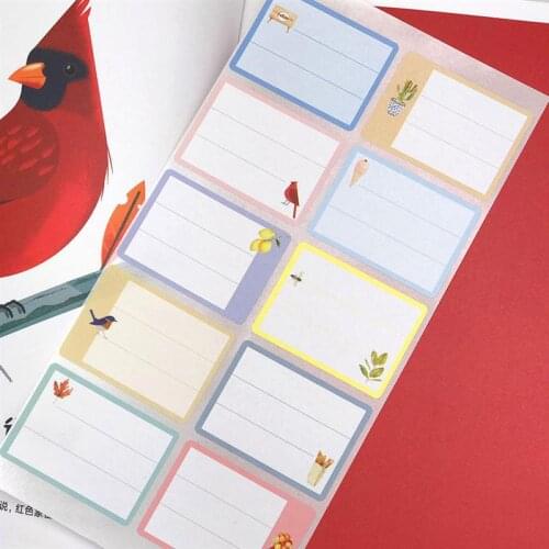 124Pcs Package Stationery Label White Label Write Name Stickers Blank Sticker Label Stationery Sticker Category Name Stickers
