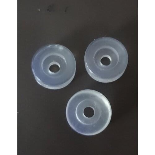 30pcs 17*8mm Shower rail Locator bumper Locator circular touch beads rubber Bathroom Pulley Locator wholesale