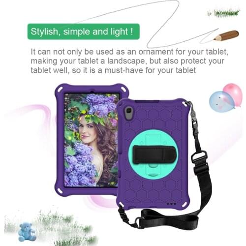 360 Rotation Hand Strap Case For Samsung Galaxy Tab A 8.4 2020 SM-T307U T307 cover Kids Tablets Coque For Samsung T307U fundas