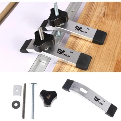 8mm Metal Quick Acting Hold Down Clamp Set for T-Slot T-Track DIY Woodworking S18 Wholesale&DropShip