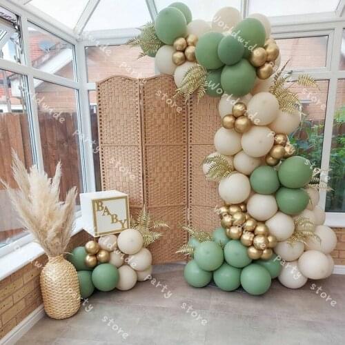 97pcs Avocado Green Balloon Garland Arch Set Wedding Birthday Balloons Decoration Party Balloons For Kids Baby Shower