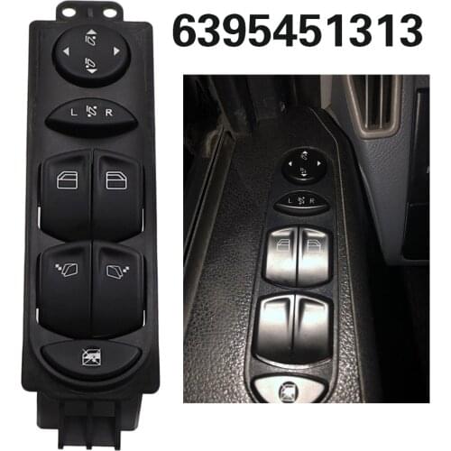 A6395451313 6395451313 Front Power Master Window Switch For Mercedes-Benz Viano Wieland W639 2006-2012 Vito 2003-2015 Control