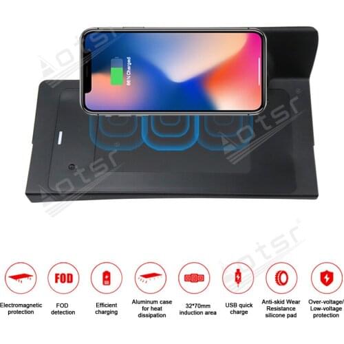 QI Car Wireless Charger For JEEP Grand Commander high version 2018 Intelligent Infrared Fast Charging for iPhone Samsung Huawei