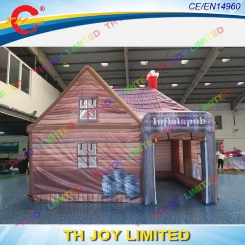 Free air ship to door!6x4m/20x13ft big inflatable pub,portable inflatable bar tent for party,mobile event party bar house hire