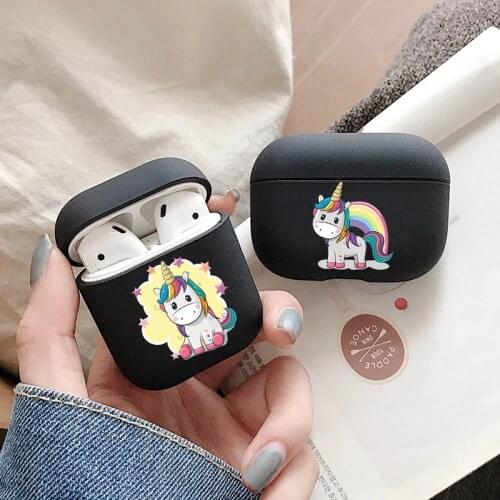 Rainbow Unicorn Headphone Case For Apple AirPods 2 1 Pro Soft Silicone Air Pods 3 Wireless Bluetooth Earphone Box Matte Cover