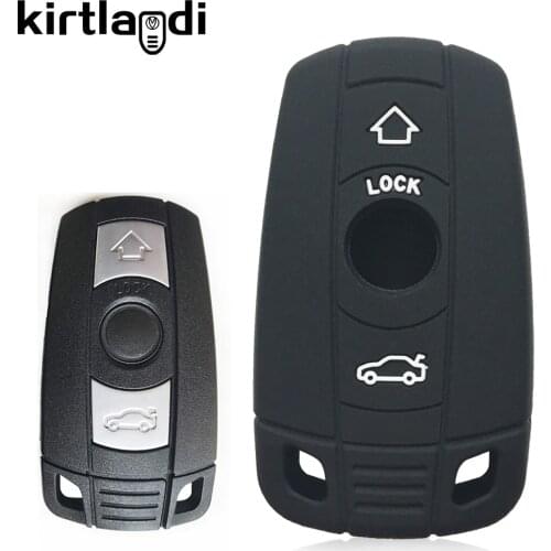 Silicone Key Case Cover for BMW E60 E90 X5 E70 E82E71 E87 E88 E89 X6 for 1 3 5 6 Series CAS3 Smart Car Key Case Cover Holder