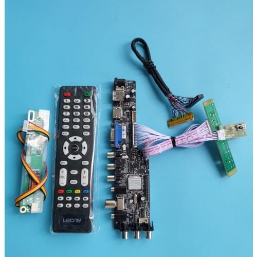 For LTN170X2-L02 1440X900 panel TV LCD lamps Control ler Board DVB-T2 HDMI VGA USB AV RF DVB-T DVB-C 30pin 1driver