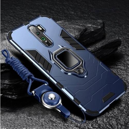 For OPPO A9 2020 Case Hard PC With Stand Ring Armor shockproof protect Back Cover Case for oppo a5 2020 full cover phone shell