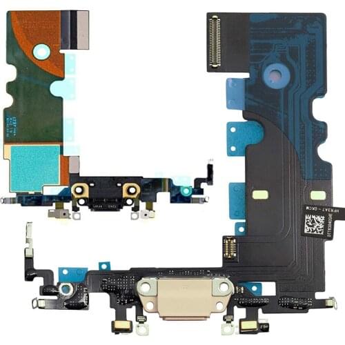 USB Charging Dock Port Flex Cable With Microphone For iPhone 8