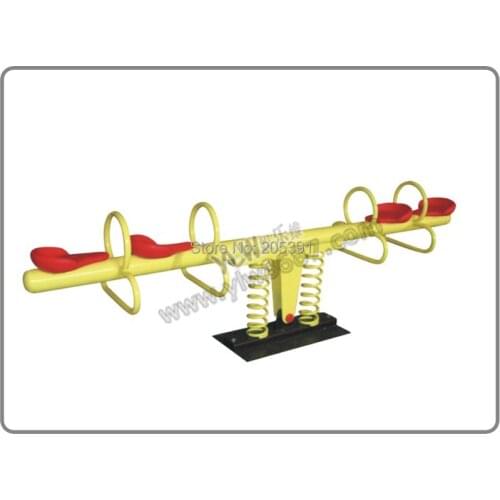 Double seesaw playground park,garden seesaw for amusement park,park seesaw