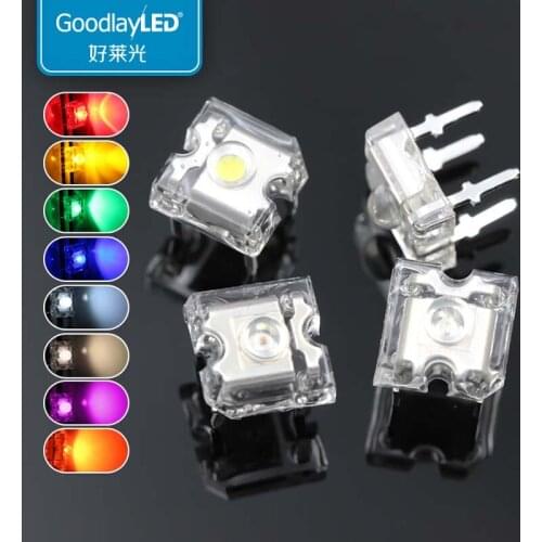 Good light F3 / 3mm round head piranha red yellow blue green white led lamp beads piranha highlight LED