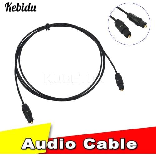 Kebidu OD2.2 1M Mini USB Digital Toslink Optical Fiber Cable Micro Usb Male to Male Cable Audio 1 to 2 Female Splitter Adapter