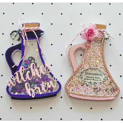 KLJUYP Halloween Witches Brew Metal Cutting Dies Scrapbook Paper Craft Decoration dies scrapbooking