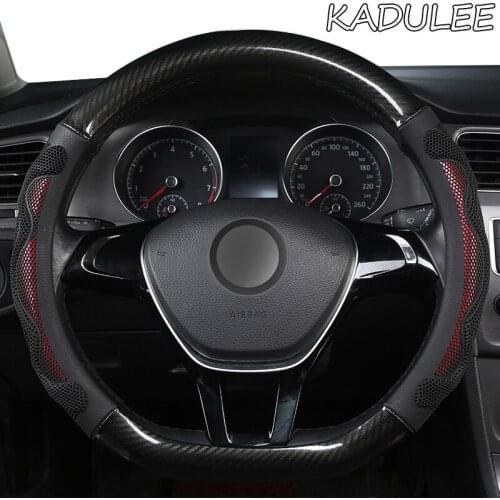 KADULEE Microfiber Leather Car Steering Wheel Cover For BORGWARD BX5 BX6 BX7 BXI7