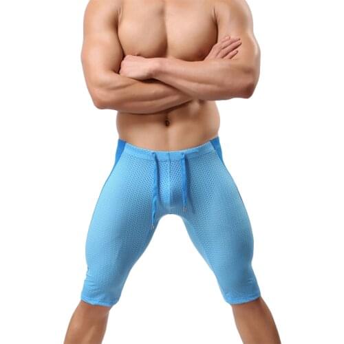 Summer Mens Running Tight Compression Training Leggings Male Sport Patchwork Quick Dry Breathable Gym Fitness Jogging Trousers