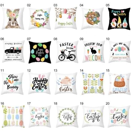 Pillowslip Cover Handtailor Safe Breathable Easter Cushion Cover for Hotel