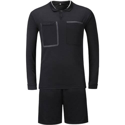 2018 new style Soccer Judge uniforms professional soccer referee clothing Football referee Jerseys shorts sets