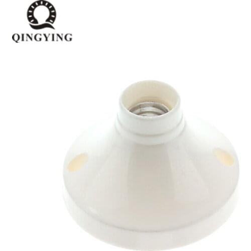1pcs E14 Lamp Holder 63mm Diameter White Plastic High Quality Test Holder E14 Base Socket for Halogen CFL LED Home Lighting