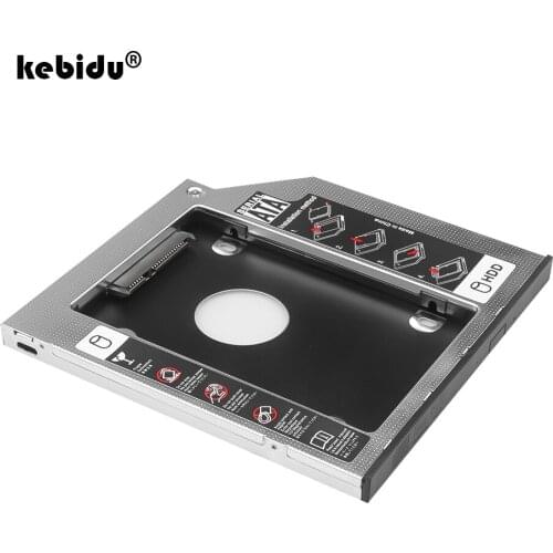 Aluminium Alloy Second HDD Caddy Hard Disk Drive Case 12.7mm for 2.5" SSD Case Hard Disk Bracket SATA III 3.0 for Laptop