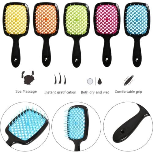 Wide Teeth Hair Brush Scalp Massage Comb Home Salon DIY Hairdressing Styling Tools Pro Salon Hair Care Styling Tool