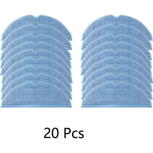 20 Pcs Mop Cloth for Xiaomi Mi Robot Roborock T7S S7 T7s Plus Rags Replacement Mops Pads Vacuum Cleaners Parts Accessories
