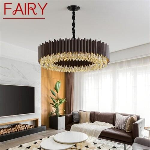 FAIRY Black Chandelier Lamp Fixtures Postmodern Luxury Pendant Light Home LED Decorative for Living Dining Room