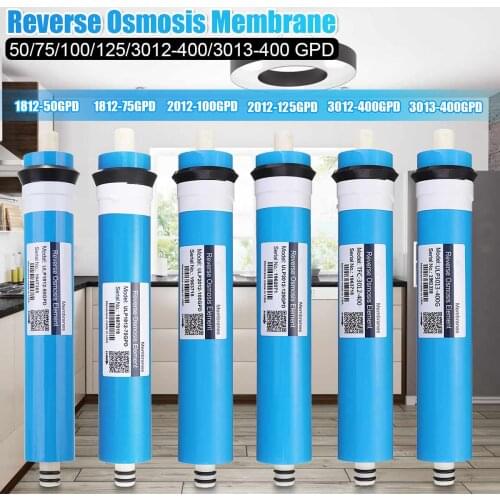 50/75/100/125/400GPD Reverse Osmosis RO Membrane Water Filter Replacement RO Water System Filter Water Drinking Purifier