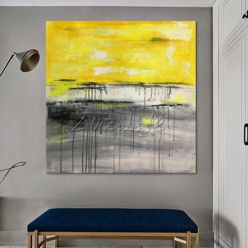 Modern abstract acrylic canvas painting hand pained abstract color art painting Wall Art Pictures For Living Room Home Decor6