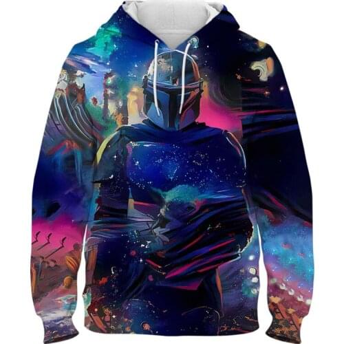 Disney The Mandalorian Baby Yoda 3D Print Sweatshirts Men Women Children Hoodies Pullover Long Sleeve Boy Girl Kids Streetwear