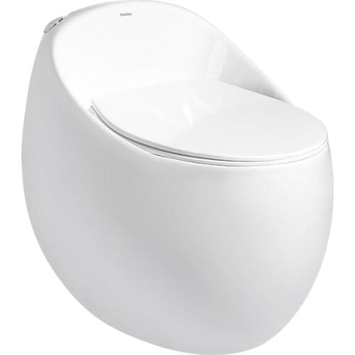 TT Tao Gu Chicken Egg-Shaped Personalized Creative Toilet Siphon Household Ordinary Small Apartment Toilet 60099