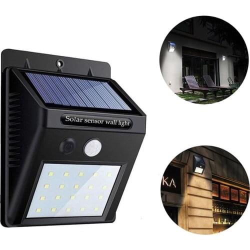 Outdoor Auto Solar Sensor street Wall Light Motion Sensor detector LED Waterproof Garden Yard Decorative Lamp Public Road Night