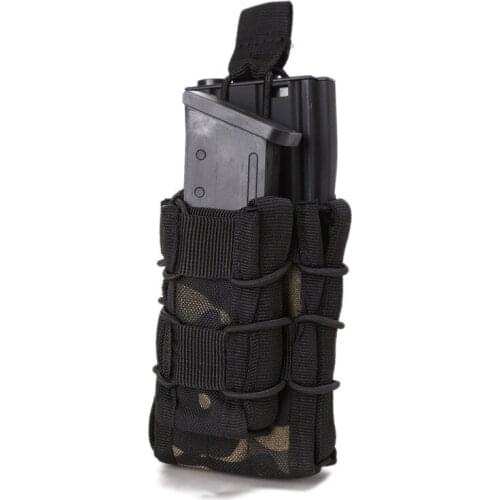Military Tactical Molle Double Magazine Pouch M4 M14 AK Airsoft Open Top Rifle Pistol Mag Holster Hunting Accessories Waist Bag