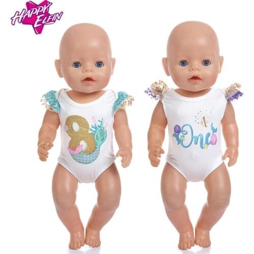 1pcs Fashion Swim Suit Fit For Baby Reborn Dolls 43cm Doll Clothes