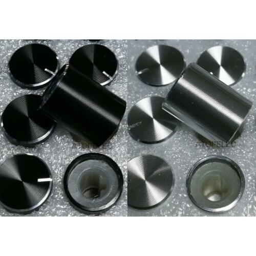 13mm*16mm Aluminum DAC CD Amplifier Potentiometer Volume Knob 6mm D-Type Shaft High Quality Black/Silver Color