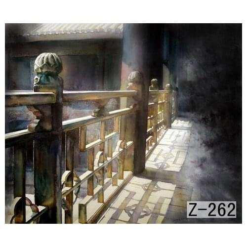 2018 10*20ft Hand Painted Muslin photography background Z262,antique scenic backdrop ,photography studio backgrounds