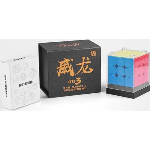 3x3x3 MoYu WeiLong GTS3 M magnetic puzzle magic gts3M gts 3m magnets cubo magico profissional toys for children