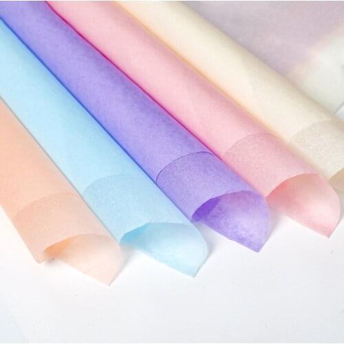 5 Sheets Flowers DIY Craft Decor Packaging Tissue Paper Wedding Party Valentines Day Bouquet Gift Box Wrapping Paper Materials