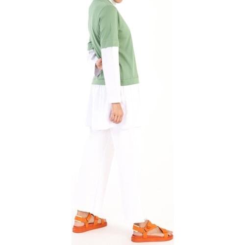 Sleeve and Hem Detailed Basic Tunic