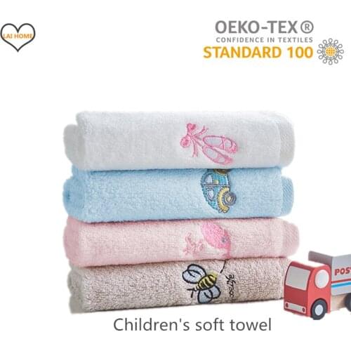 Brand Children’s Towel Soft 100% Cotton Wash Face Wipe Hands Square Towels Safe and Natural Face Towel for Kids Baby 30*30cm